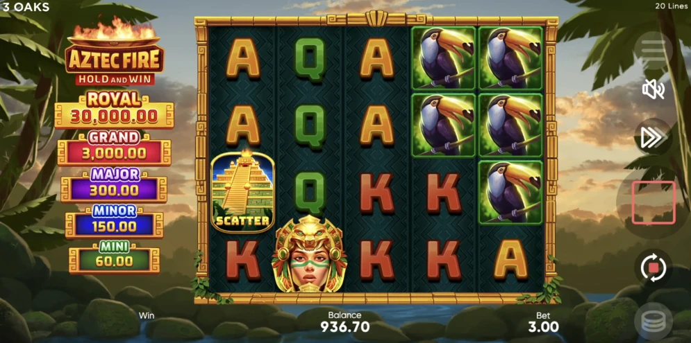 Aztec Fire: Hold and Win Slot