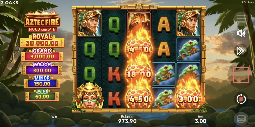 Aztec Fire: Hold and Win Slot